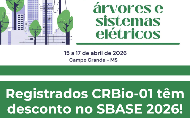 CRBio-01 divulga desconto exclusivo para registrados no SBASE 2026