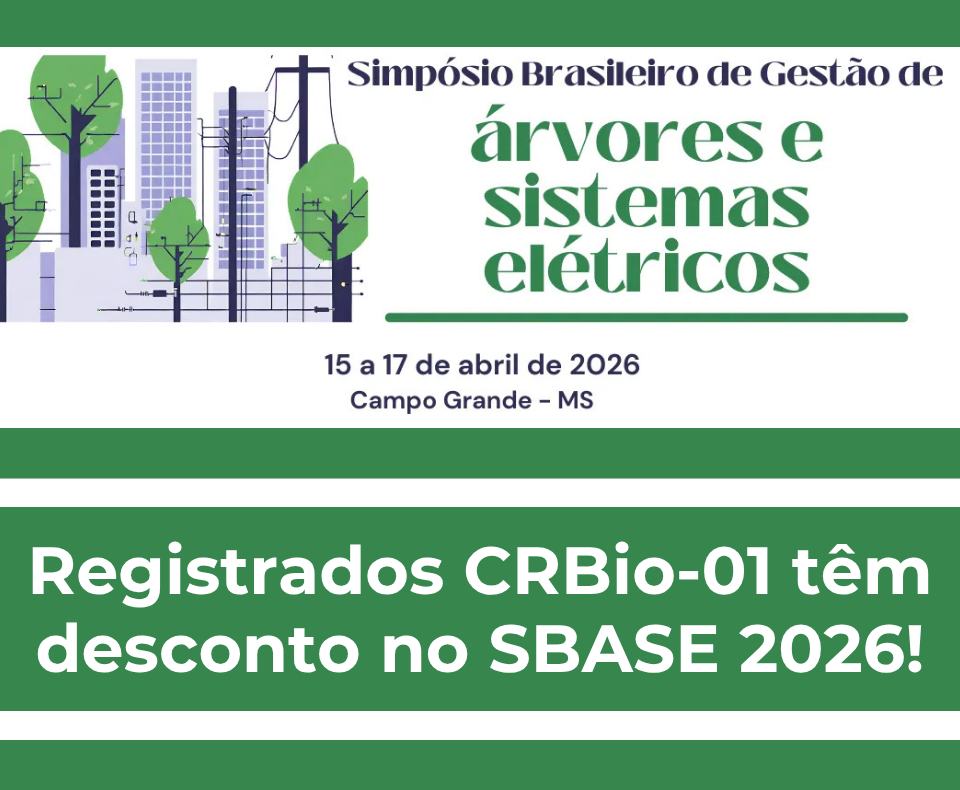 CRBio-01 divulga desconto exclusivo para registrados no SBASE 2026